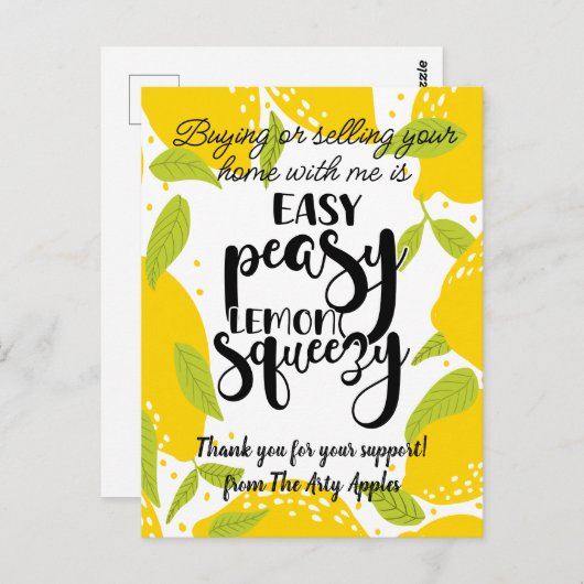 ロゴ紹介を追加感謝してい顧客ギフトle ポストカード (正面/裏面)