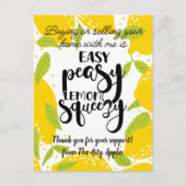 ロゴ紹介を追加感謝してい顧客ギフトle ポストカード (正面)