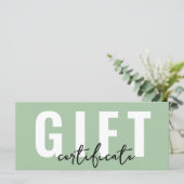 ロゴ緑のギフト券 (スタンド正面)