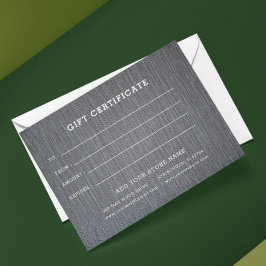 ロゴ編集可能なビジネスギフト証明書