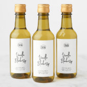 ロゴ編集可能カラースクリプト製品ラベルの追加 ワインラベル (ボトル)