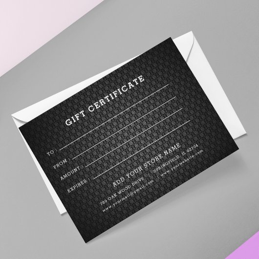 ロゴ編集可能ビジネスギフト証明書の追加