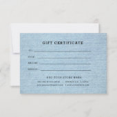 ロゴ編集可能ビジネスギフト証明書の追加 (正面)