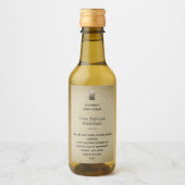 ロゴ縦型スキンケア製品の追加スパ ワインラベル (正面)