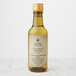 ロゴ縦型スキンケア製品の追加スパ ワインラベル