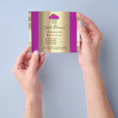 ロゴ美しいサロンスイーツベーカリー価格表 チラシ (手)