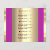 ロゴ美しいサロンスイーツベーカリー価格表 チラシ (裏面)