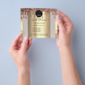 ロゴ美しいメイクアップ爪、 ネイル価格表バラスパ チラシ (手)