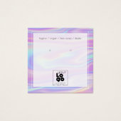 ロゴ虹色のイヤリングディスプレイカードの追加 (正面)