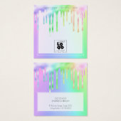 ロゴ虹色スライムドリップスイヤリングディスプレイカード (正面&裏面)