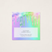 ロゴ虹色スライムドリップスイヤリングディスプレイカード (裏面)