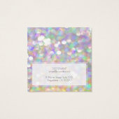 ロゴ虹色抽象芸術イヤリングディスプレイカードの追加 (裏面)