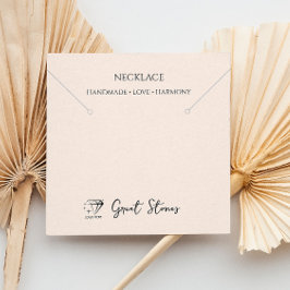 ロゴ製品パッケージのネックレスホルダーの追加 スクエア名刺