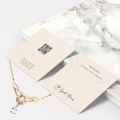 ロゴ製品パッケージのネックレスホルダーの追加 スクエア名刺