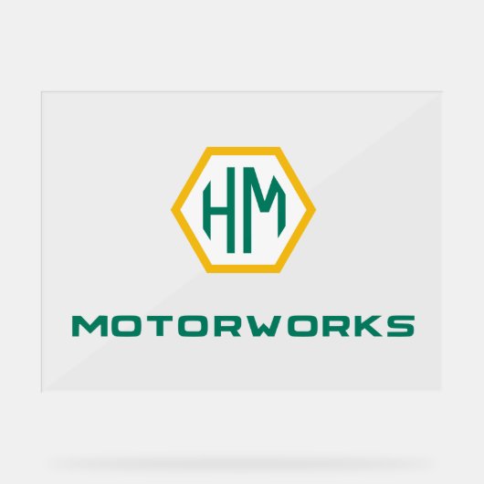 ロゴ記号 アクリルサイン (正面)