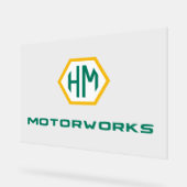 ロゴ記号 アクリルサイン (傾斜)