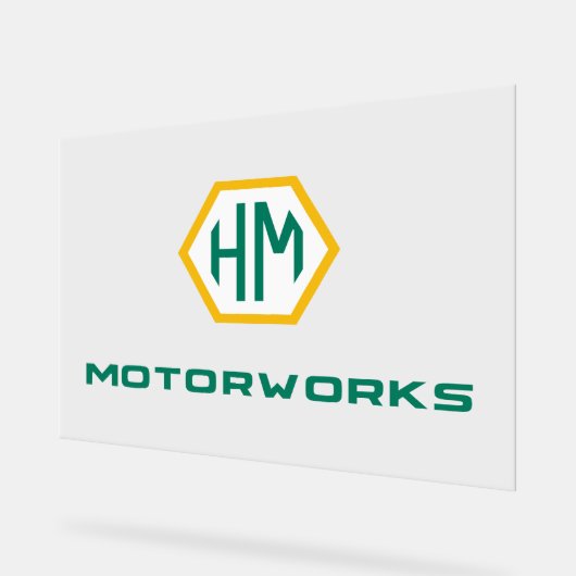 ロゴ記号 アクリルサイン (傾斜)