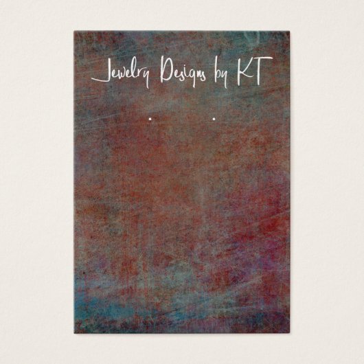 ロゴ赤い青色のイヤリンググランジホルダーディスプレイ (正面)