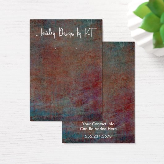 ロゴ赤い青色のイヤリンググランジホルダーディスプレイ (デスク)