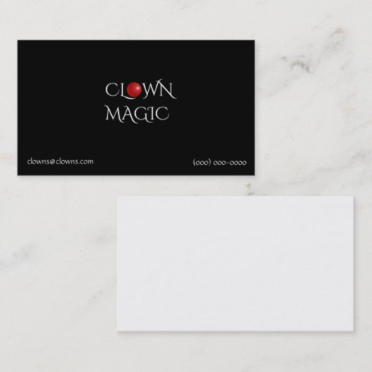 ロゴ赤い鼻 名刺 (正面/裏面)