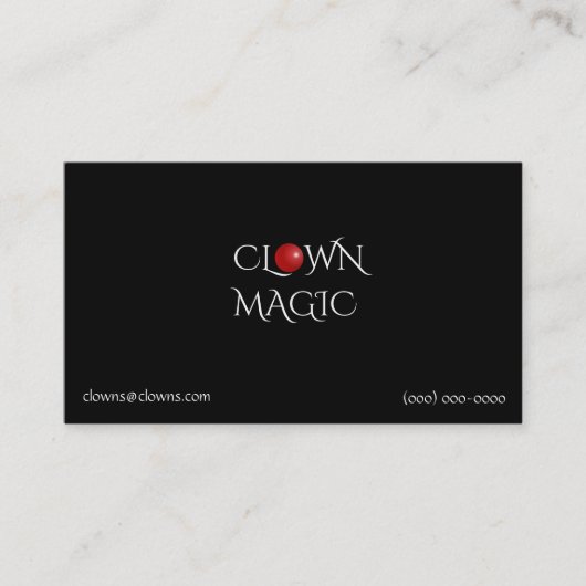 ロゴ赤い鼻 名刺 (正面)