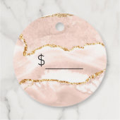 ロゴ赤面と金ゴールド価格ラベル フェイバータグ (裏面)