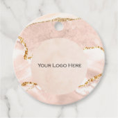 ロゴ赤面と金ゴールド価格ラベル フェイバータグ (正面)