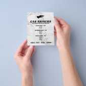 ロゴ車のベース チラシ (手)