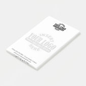 ロゴ透かし付き基本ビジネス ポストイット (アングル)