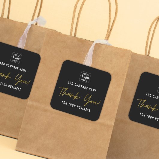 ロゴ金ゴールドの追加 スクエアシール