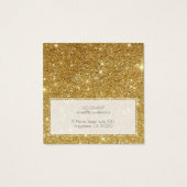 ロゴ金ゴールドグリッターダストイヤリングディスプレイカードの追加 (裏面)