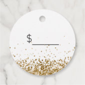 ロゴ金ゴールドグリッター価格ラベル フェイバータグ (裏面)