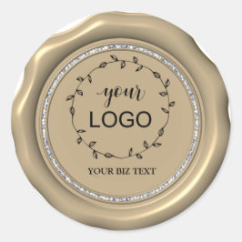 *~*ロゴ金ゴールドサークルワックスシール ラウンドシール