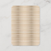 ロゴ金ゴールドストリップイヤリングディスプレイカード(縦) 名刺 (裏面)