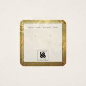 ロゴ金ゴールドメタリック大理石イヤリングディスプレイカードの追加 (正面)