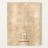 ロゴ金ゴールド名事業 プランナー手帳 (裏面)