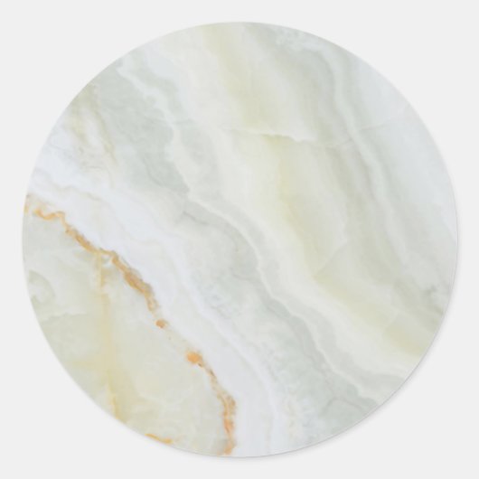 ロゴ金ゴールド大理石ク空白のラモダンエレガントの追加 ラウンドシール (正面)