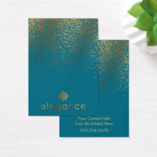 ロゴ金ゴールド紙吹雪ティール(緑がかった色)イヤリングホルダーディスプレイ