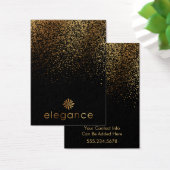 ロゴ金ゴールド紙吹雪ブラックイヤリングホルダーディスプレイ (デスク)