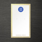 ロゴ金ゴールド縁どイヤリングディスプレイカードの追加