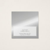 ロゴ銀氷金属フェイクイヤリング表示カード (裏面)