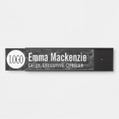 ロゴ銘板ドアシンボルや象徴オフィスの署名 サインプレート (正面)