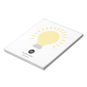 ロゴ電球 ノートパッド (回転)