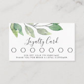 ロゴ顧客ロイヤリティカード ロイヤリティカード (裏面)