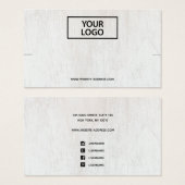 ロゴ風化されたホワイトウッドブレスレットディスプレイを追加 (正面&裏面)