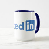 ロゴ高品質マグでリンク マグカップ (正面右)