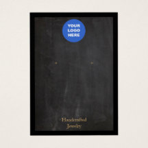 ロゴ黒のイヤリング素朴ディスプレイカードの追加