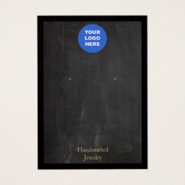 ロゴ黒のイヤリング素朴ディスプレイカードの追加