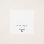 ロゴ黒のイヤリング素朴ディスプレイカードの追加 (裏面)