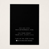 ロゴ黒のネックレスイヤリングディスプレイカードの追加 (裏面)